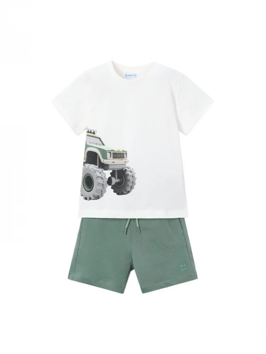 Obrázek produktu Mayoral Sada T-shirt a šortky 3605 Bílá Regular Fit