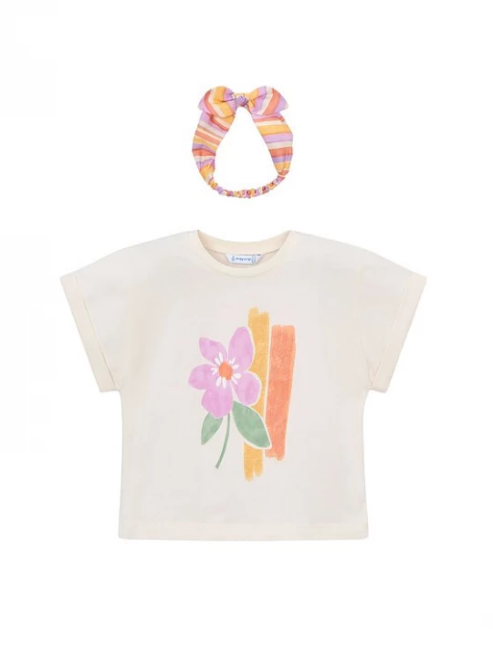 Obrázek produktu Mayoral T-Shirt 3010 Écru Regular Fit Krémová