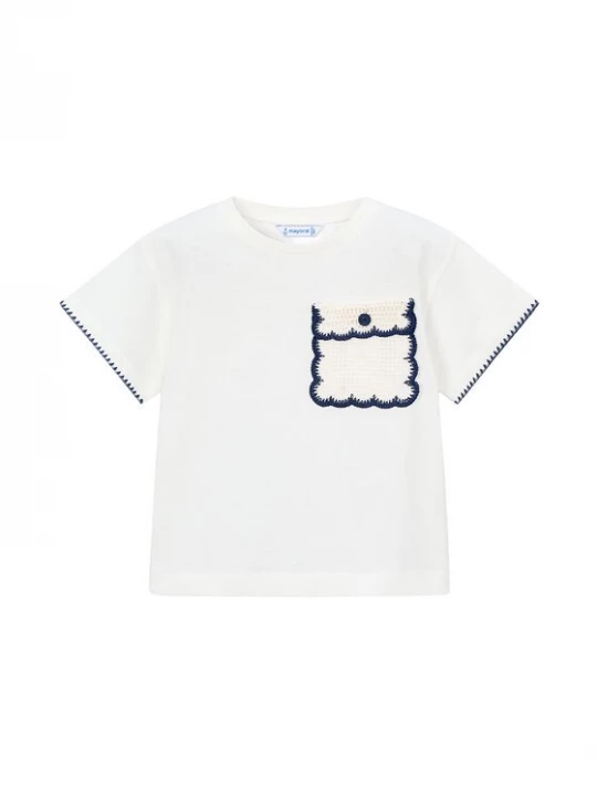 Obrázek produktu Mayoral T-Shirt 3013 Écru Regular Fit Krémová