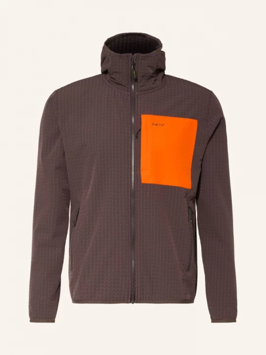 Obrázek produktu Me°Ru' Bunda Midlayer Tunja tmavě hnědá / oranžová