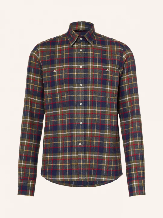 Obrázek produktu Me°Ru' Outdoorová Košile Waimate Comfort Fit Z Flanelu olivová / červená / tmavě modrá