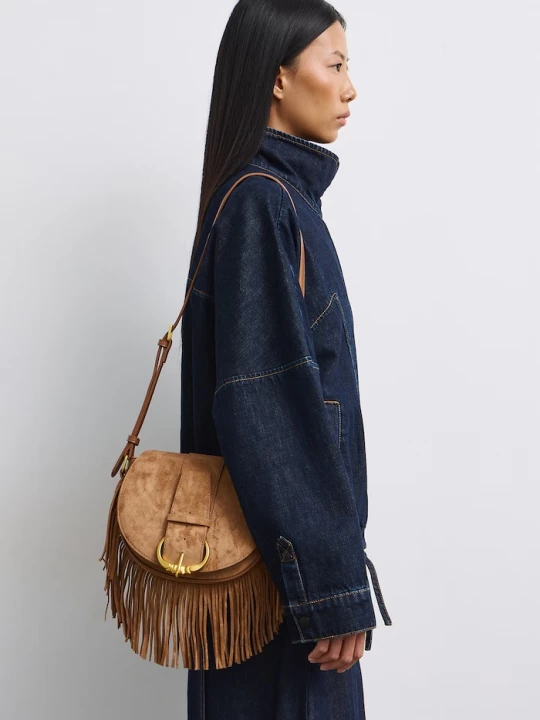 Obrázek produktu Medicine crossbody kabelka dámská z imitace semiše hnědá