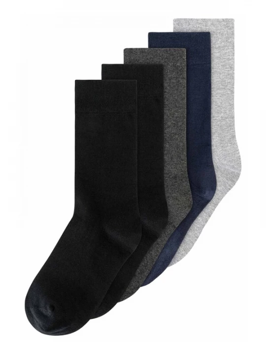 Obrázek produktu MELA Ponožky námořnická modř / světle šedá / šedý melír / černá