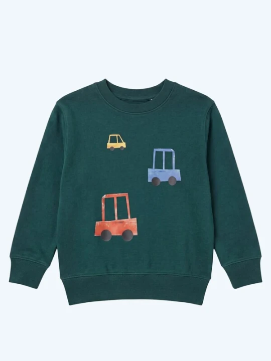 Obrázek produktu MelaDi Mikina 'Autos' zelená