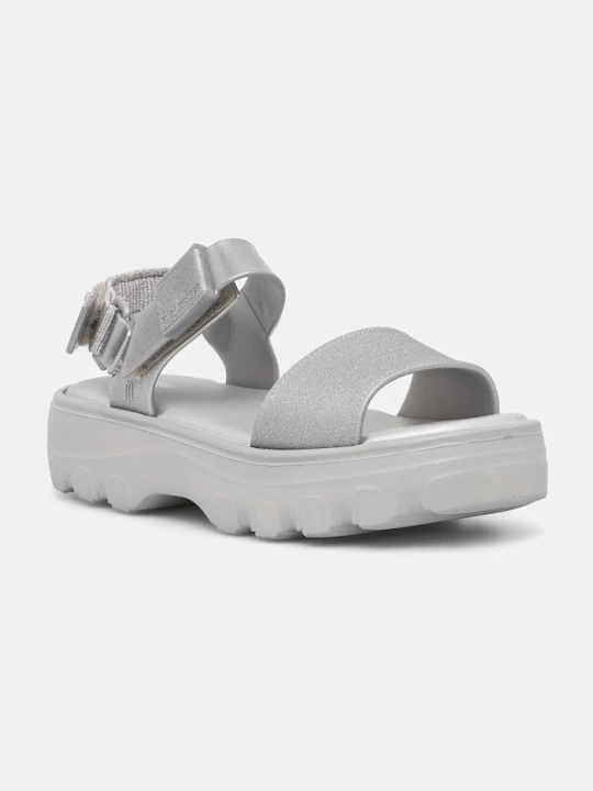 Obrázek produktu Melissa sandály na platformě dětské KICK OFF SANDAL stříbrná