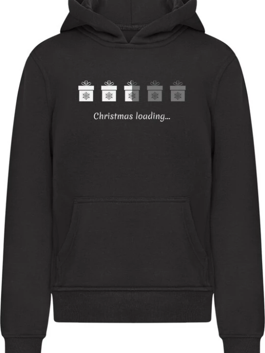 Obrázek produktu Merchcode Mikina 'Christmas Gifts Loading'  tmavě šedá / černá / bílá