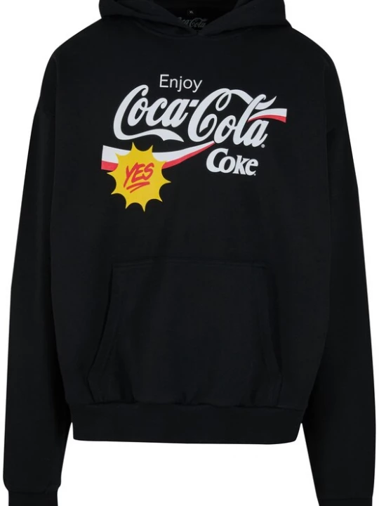 Obrázek produktu Merchcode Mikina 'Coca Cola Refreshed' žlutá / černá / bílá