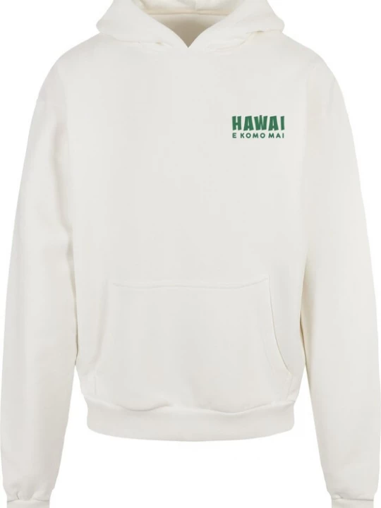 Obrázek produktu Merchcode Mikina 'Hawai'  tmavě zelená / bílá