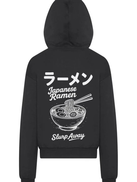 Obrázek produktu Merchcode Mikina 'Japanese Ramen' černá / bílá