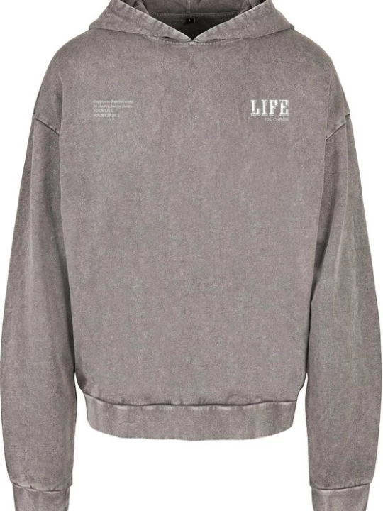 Obrázek produktu Merchcode Mikina 'Life'  kámen / bílá