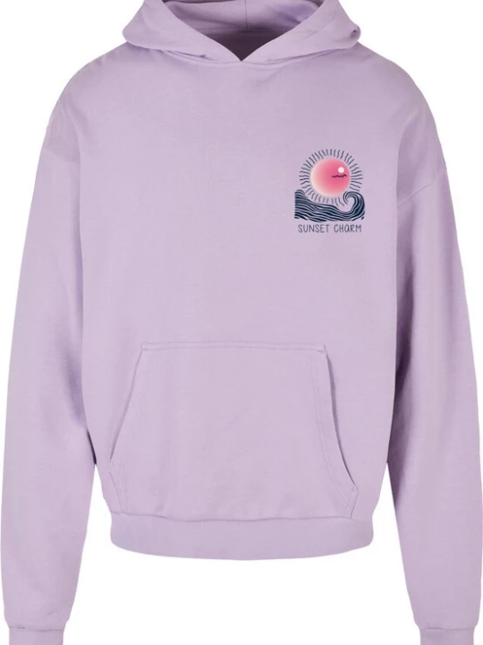 Obrázek produktu Merchcode Mikina 'Sunset Charm' lenvandulová / pink / černá