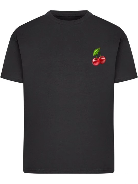 Obrázek produktu Merchcode Tričko 'Cherries 2' zelená / červená / černá