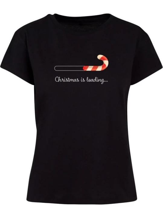 Obrázek produktu Merchcode Tričko 'Christmas Loading'  červená / černá / offwhite