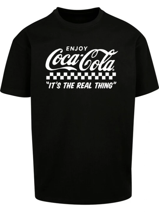 Obrázek produktu Merchcode Tričko 'Coca Cola Enjoy Coke'  černá / bílá