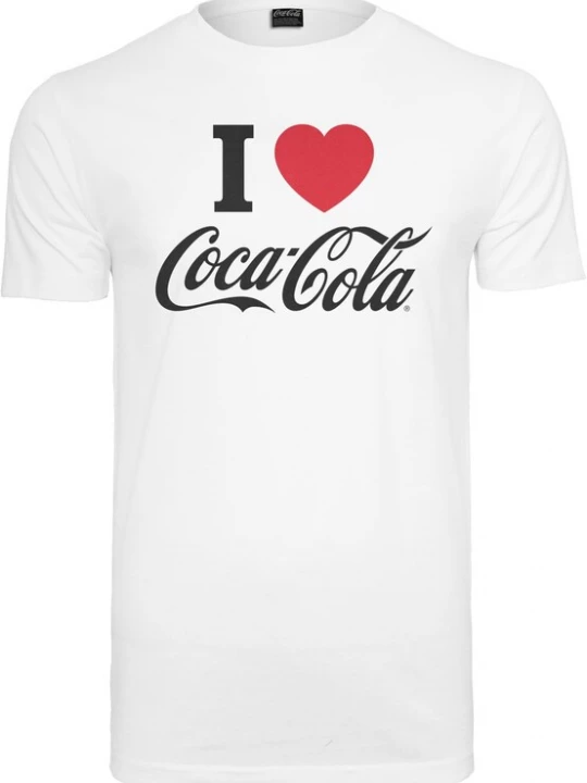 Obrázek produktu Merchcode Tričko 'Coca Cola I Love Coke'  červená / černá / bílá