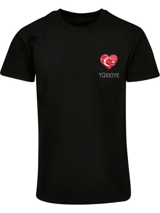 Obrázek produktu Merchcode Tričko 'Football - Turkey'  červená / černá / bílá