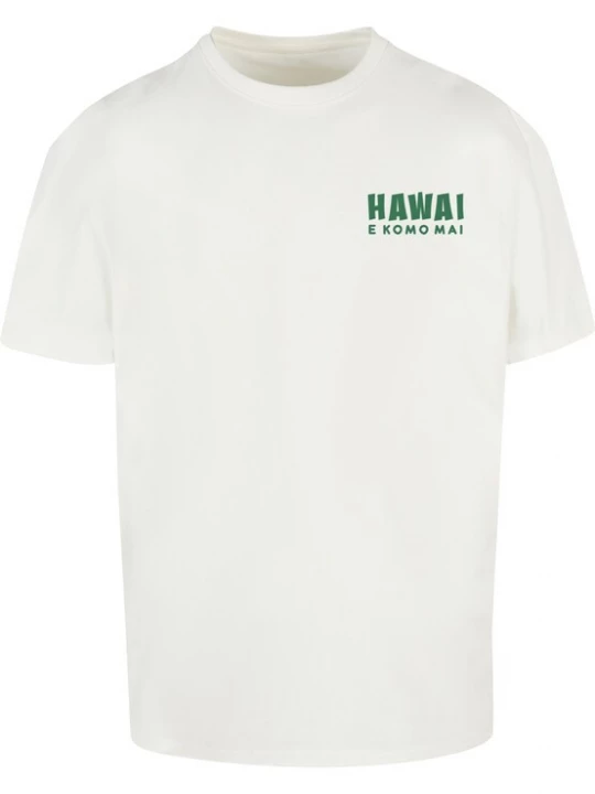 Obrázek produktu Merchcode Tričko 'Hawai'  zelená / barva vaječné skořápky