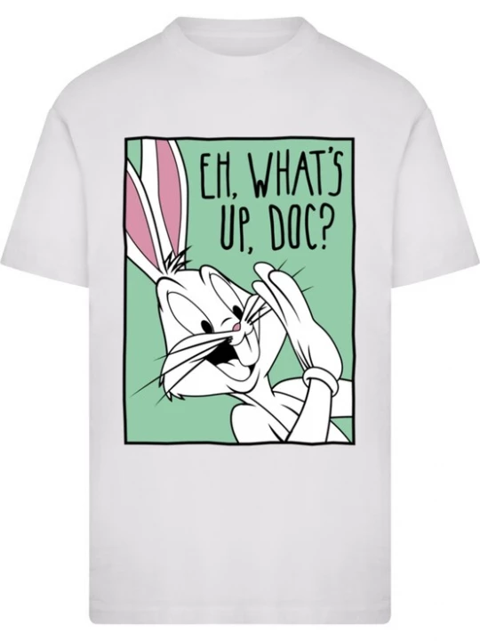 Obrázek produktu Merchcode Tričko 'Looney Tunes Bugs Bunny Funny Face 3.0' světle zelená / pink / černá / bílá