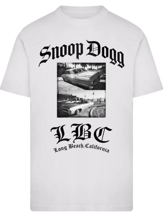 Obrázek produktu Merchcode Tričko 'MC1491 Snoop Dogg Long Beach California' černá / bílá