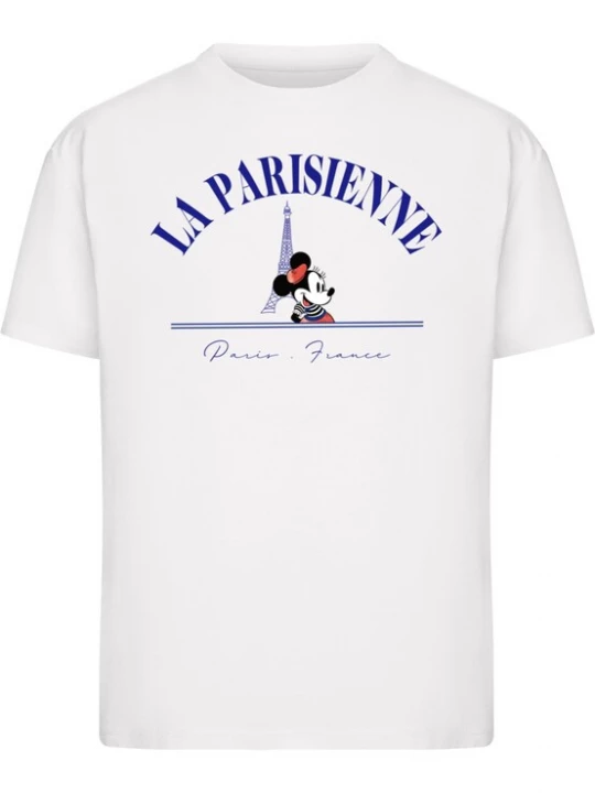 Obrázek produktu Merchcode Tričko 'Minnie La Parisienne' modrá / červená / černá / bílá