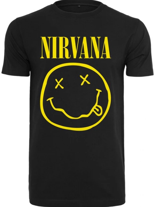Obrázek produktu Merchcode Tričko 'Nirvana'  žlutá / černá