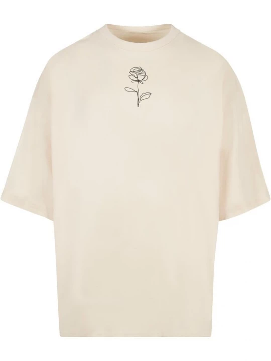 Obrázek produktu Merchcode Tričko 'Spring - Rose'  černá / barva bílé vlny