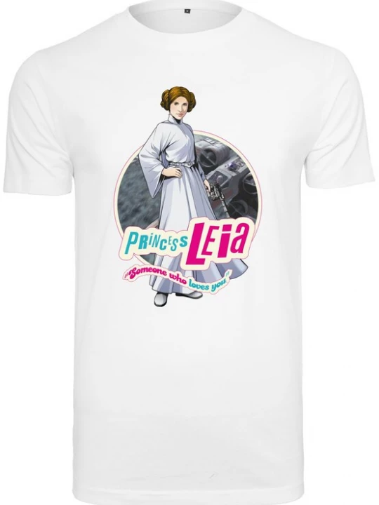 Obrázek produktu Merchcode Tričko 'Star Wars Leia'  mix barev / bílá
