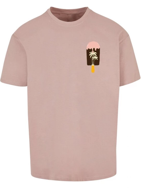 Obrázek produktu Merchcode Tričko 'Summer - Icecream' oranžová / růže / pudrová / černá