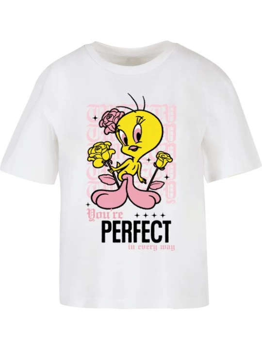 Obrázek produktu Merchcode Tričko 'Tweety'  žlutá / růžová / černá / bílá