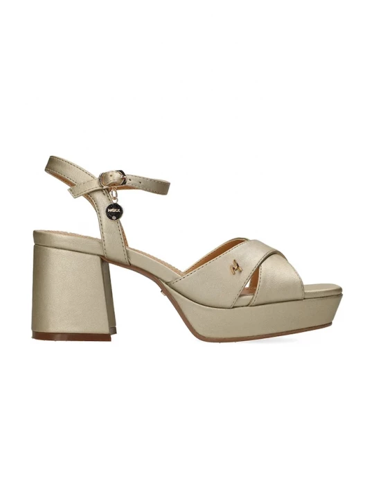 Obrázek produktu Mexx sandály na sloupku NALINA NICKY Heeled sandal zlatá