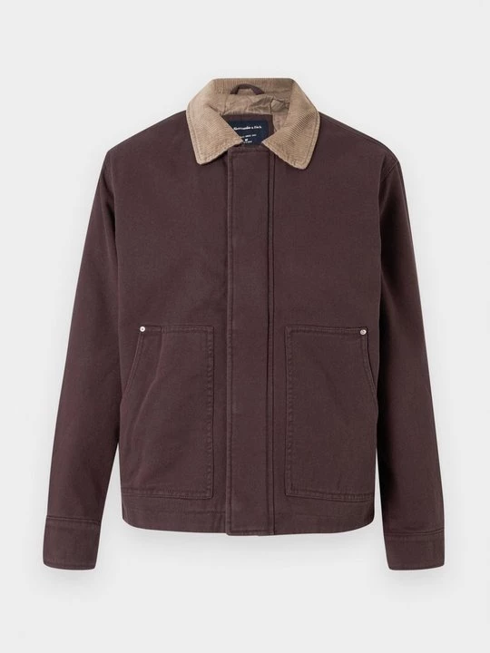 Obrázek produktu Mezisezónní bunda Abercrombie & Fitch tmavě fialová