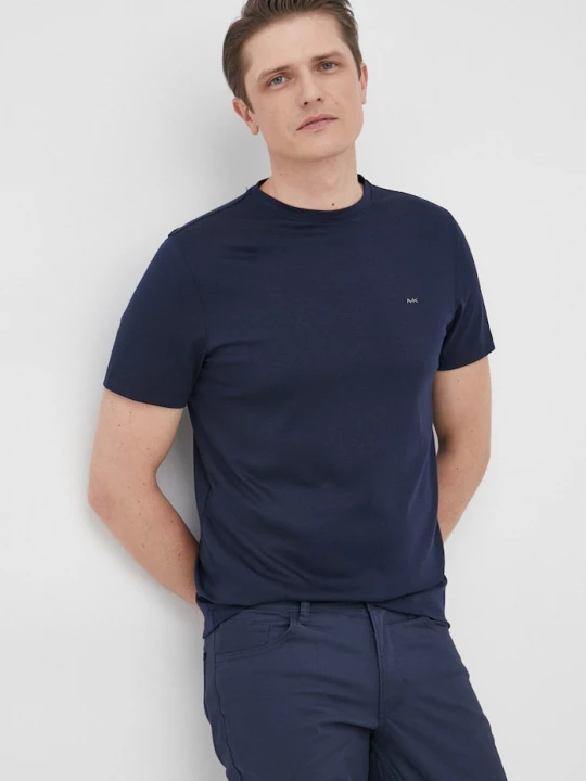 Obrázek produktu Michael Kors Bavlněné tričko Michael Kors námořnická modř