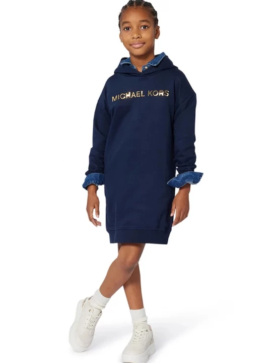 Obrázek produktu Michael Kors Dětské bavlněné šaty Michael Kors námořnická modř