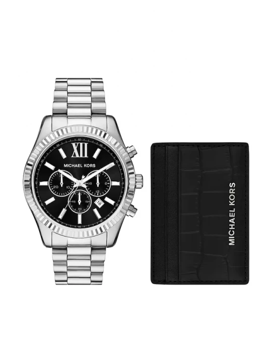 Obrázek produktu Michael Kors Hodinky a pouzdro na karty Michael Kors stříbrná