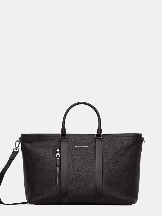 Obrázek produktu Michael Kors Kožená taška Michael Kors 48 x 32 x 22 cm hnědá