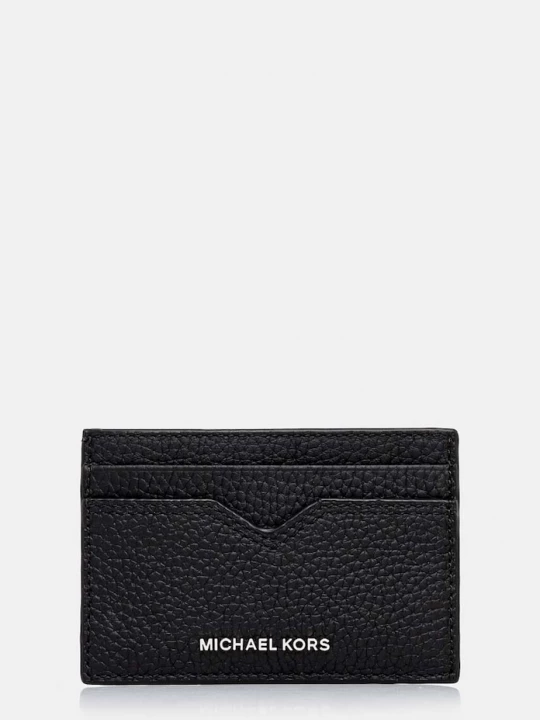 Obrázek produktu Michael Kors Kožené pouzdro na karty Michael Kors černá