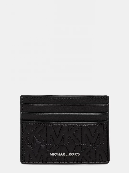 Obrázek produktu Michael Kors Kožené pouzdro na karty Michael Kors černá