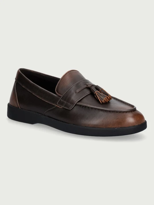 Obrázek produktu Michael Kors mokasíny pánské kožené Wesley Tassel Slip On hnědá