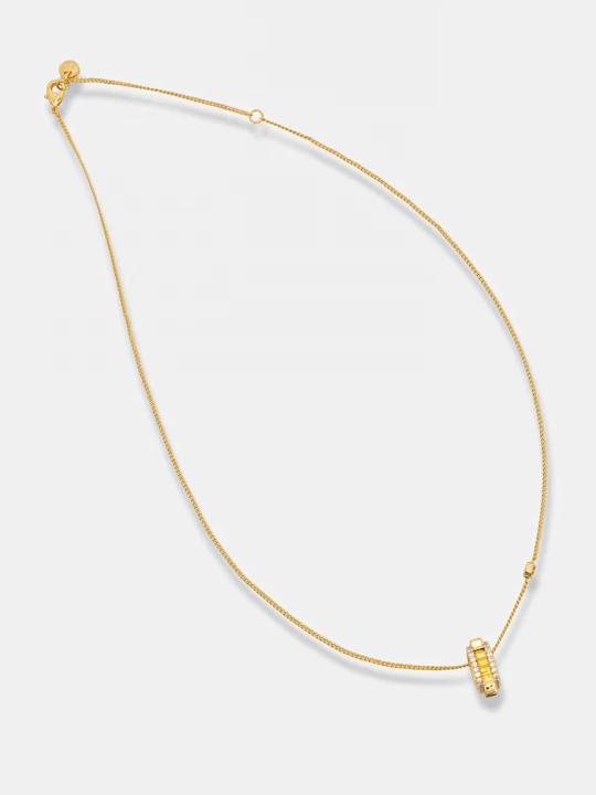 Obrázek produktu Michael Kors náhrdelník s přívěskem dámský z pozlaceného kovu s kubickým zirkonem zlatá