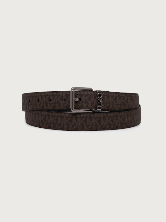 Obrázek produktu Michael Kors oboustranný pásek pánský z imitace kůže hnědá
