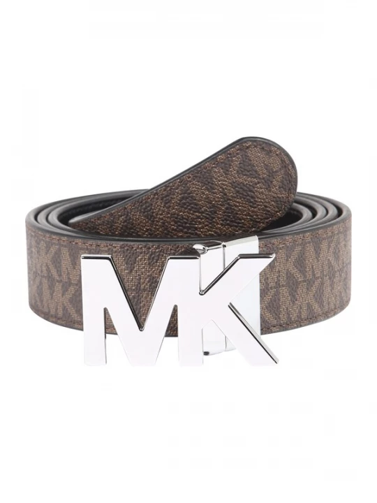 Obrázek produktu Michael Kors Opasek  hnědá / černá / stříbrná