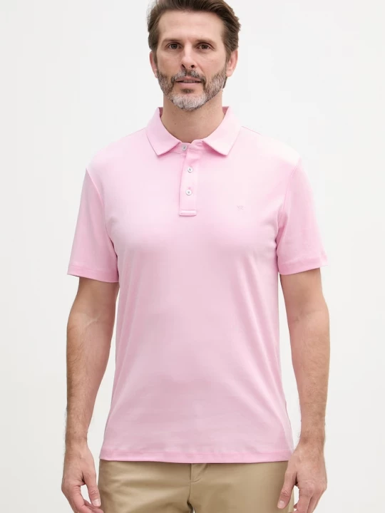 Obrázek produktu Michael Kors polo pánské bavlněné růžová