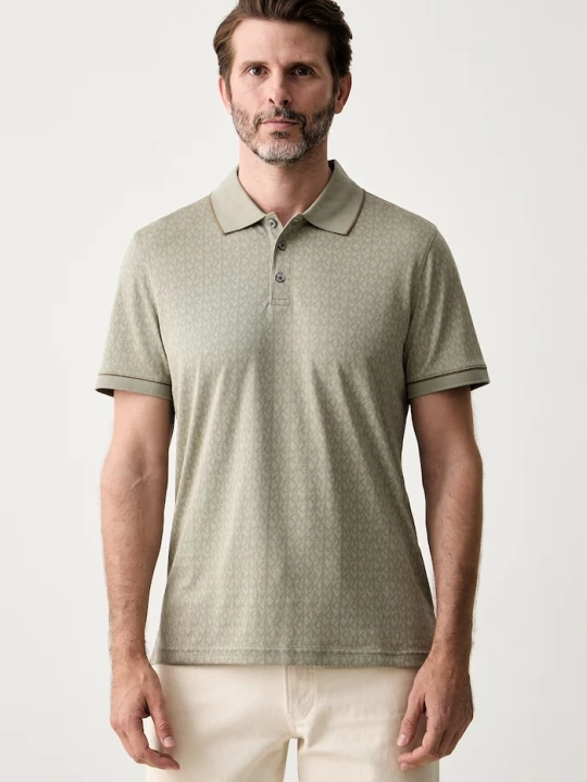 Obrázek produktu Michael Kors polo pánské bavlnou zelená