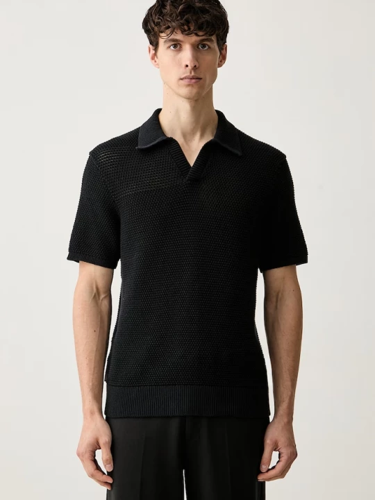 Obrázek produktu Michael Kors polo pánské s bavlnou černá