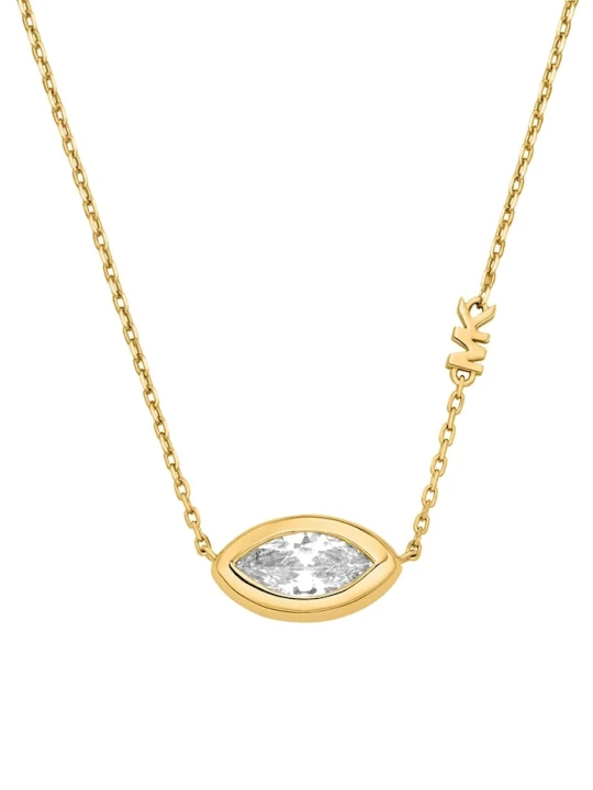 Obrázek produktu Michael Kors řetízek dámský mosazný s kubickým zirkonem zlatá