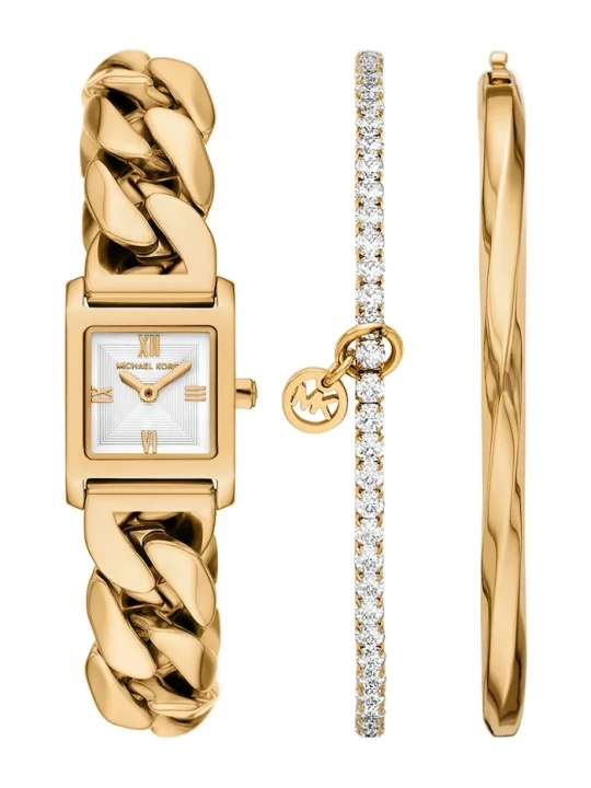 Obrázek produktu Michael Kors set hodinek a náramku dámský Georgie zlatá