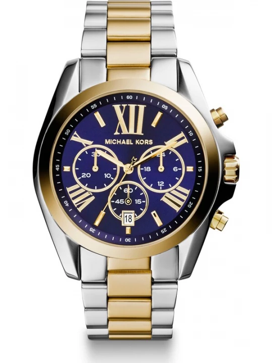 Obrázek produktu MICHAEL Michael Kors Analogové hodinky 'Bradshaw'  modrá / zlatá / stříbrná