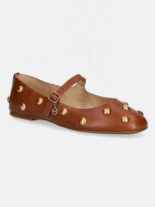 Obrázek produktu MICHAEL Michael Kors baleríny kožené Nellie Flex Ballet hnědá