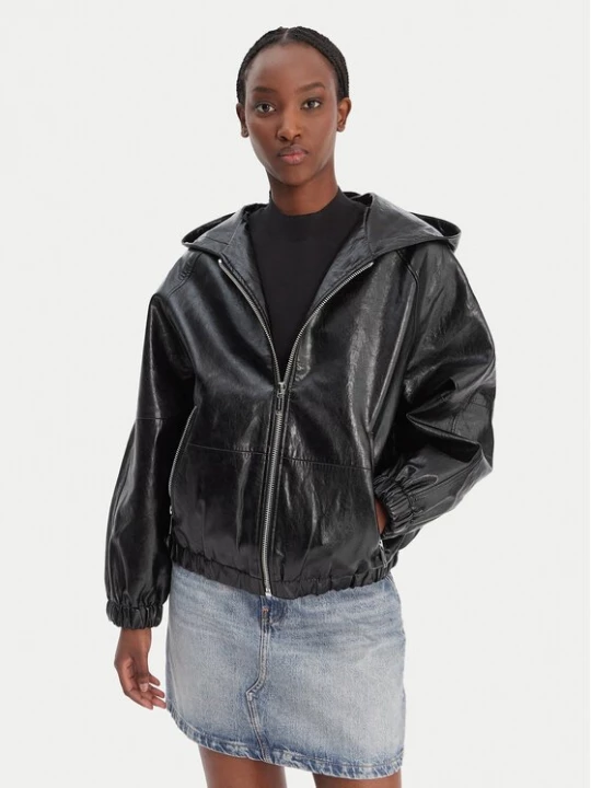 Obrázek produktu MICHAEL Michael Kors Bunda z imitace kůže MR620K5DTW Černá Regular Fit