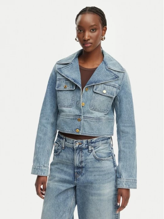 Obrázek produktu MICHAEL Michael Kors Jeansová bunda MS610DYLAA Modrá Regular Fit